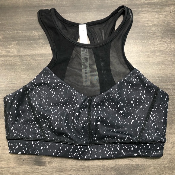 lululemon athletica Other - Lululemon Mesh Splatter Sports Bra NWOT